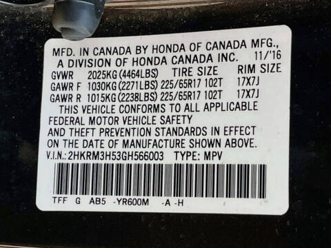 2016 Honda CR-V EX