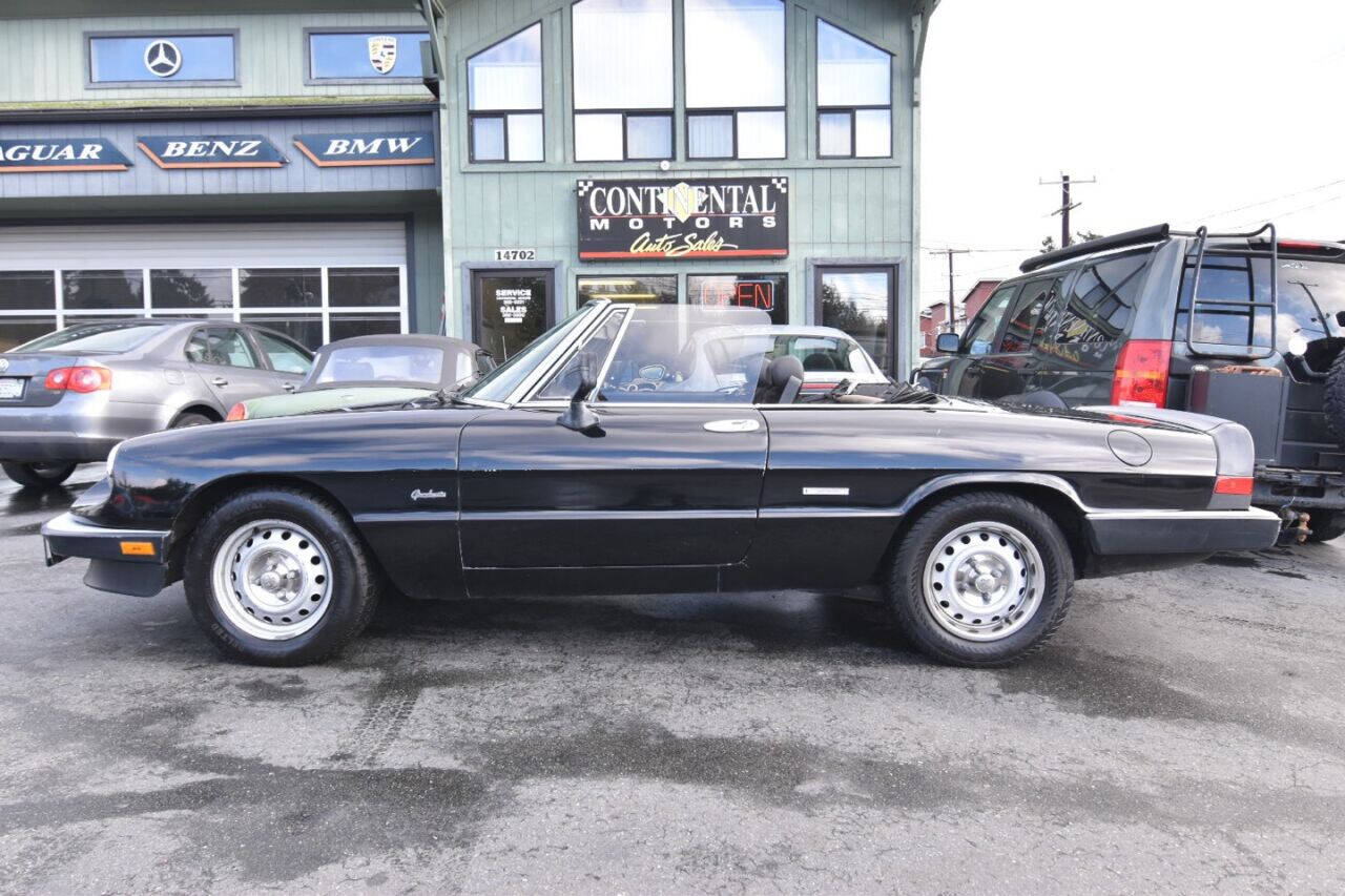 1987 Alfa Romeo Spider for sale at Continental Motors Inc in Lake Forest Park, WA