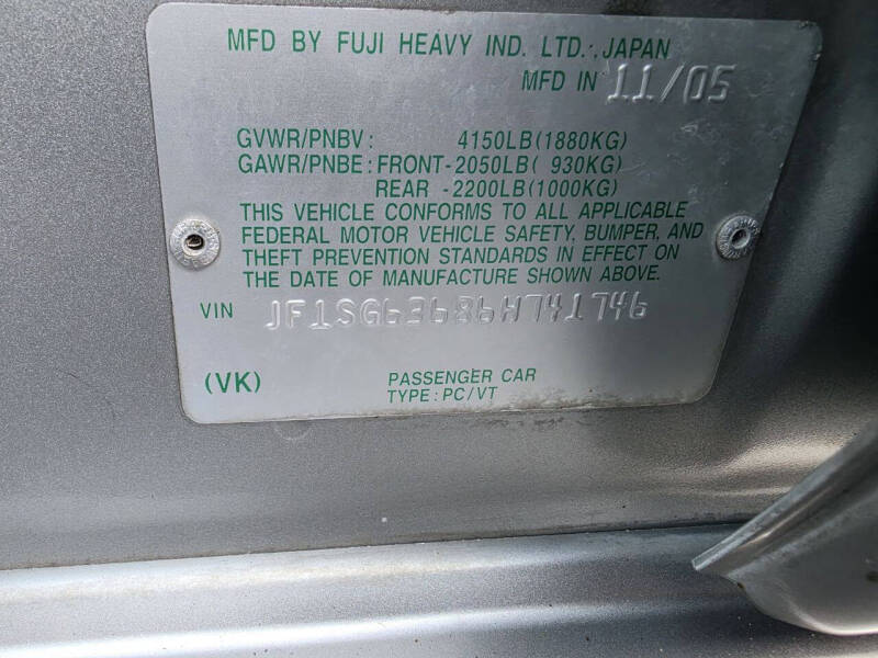 2006 Subaru Forester 2.5 X