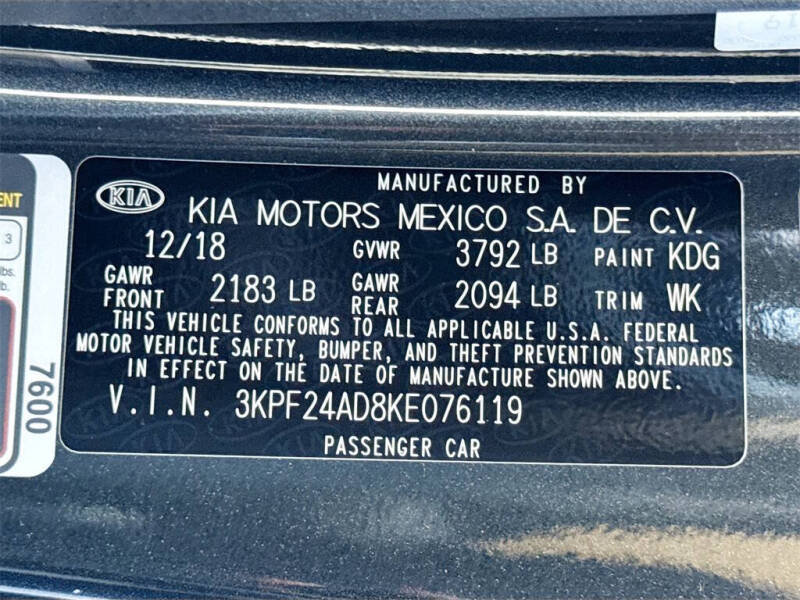 2019 Kia Forte FE