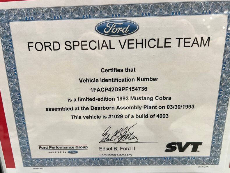 1993 Ford Mustang SVT Cobra