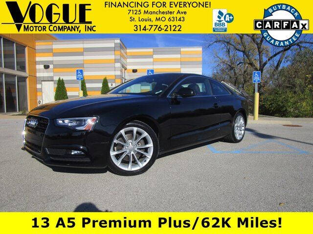 2013 Audi A5 for sale at Vogue Motor Company Inc in Saint Louis MO