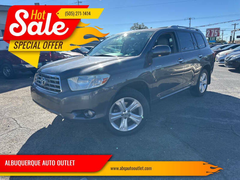 2008 Toyota Highlander for sale at ALBUQUERQUE AUTO OUTLET in Albuquerque NM