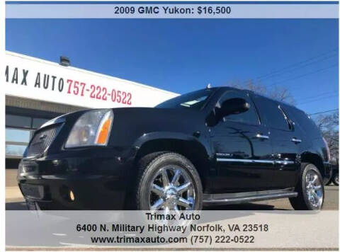 2009 GMC Yukon for sale at Trimax Auto Group in Norfolk VA
