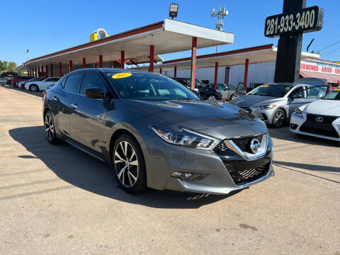 2017 Nissan Maxima for sale at Auto Selection of Houston in Houston TX