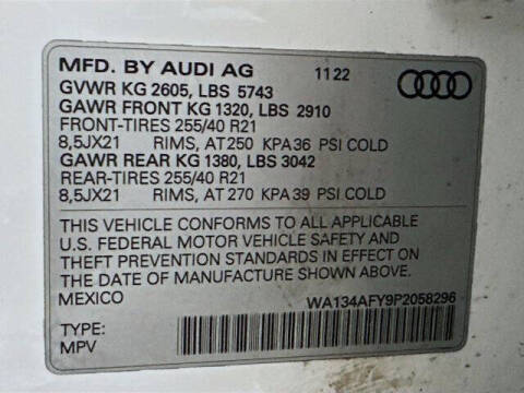 2023 Audi SQ5 Sportback 3.0T quattro Prestige