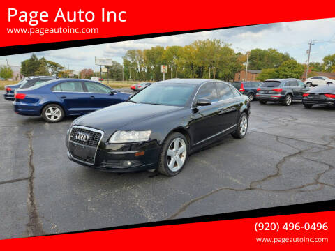 2008 Audi A6 for sale at Page Auto Inc in Green Bay WI