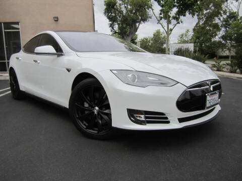 2013 Tesla Model S for sale at ORANGE COUNTY AUTO WHOLESALE in Irvine CA
