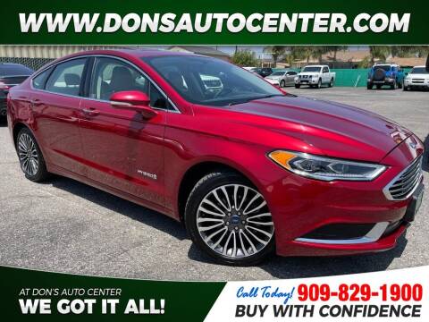2018 Ford Fusion Hybrid for sale at Dons Auto Center in Fontana CA