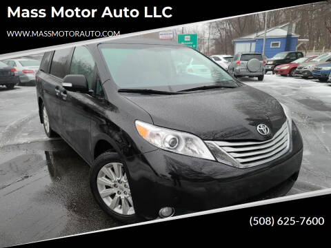 2013 Toyota Sienna for sale at Mass Motor Auto LLC in Millbury MA