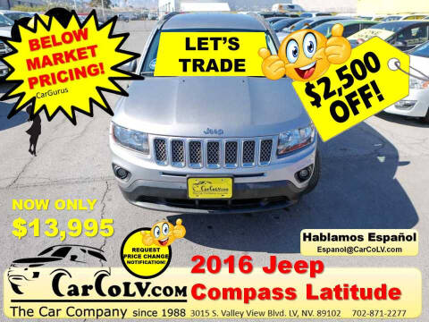 2016 Jeep Compass for sale at The Car Company in Las Vegas NV