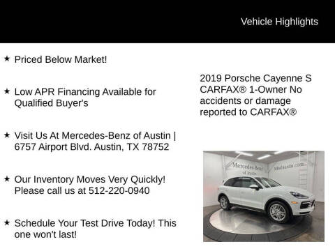 2019 Porsche Cayenne S