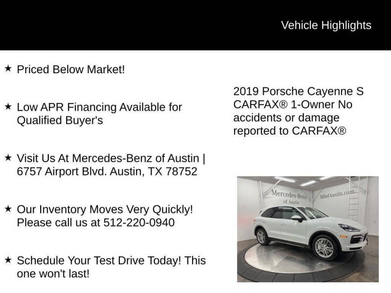 2019 Porsche Cayenne S