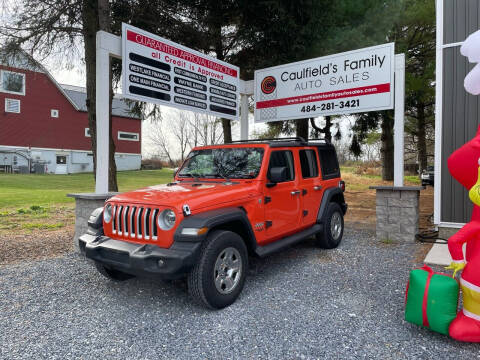 2018 Jeep Wrangler Unlimited for sale at Caulfields Family Auto Sales in Bath PA