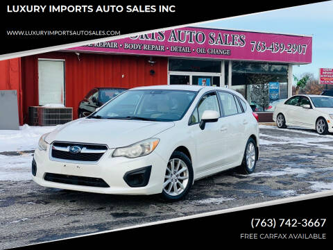 2013 Subaru Impreza for sale at LUXURY IMPORTS AUTO SALES INC in North Branch MN