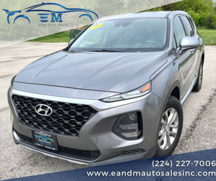 2019 Hyundai Santa Fe for sale at E and M Auto Sales in Elgin IL