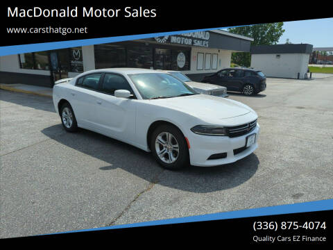 2015 Dodge Charger for sale at MacDonald Motor Sales in High Point NC