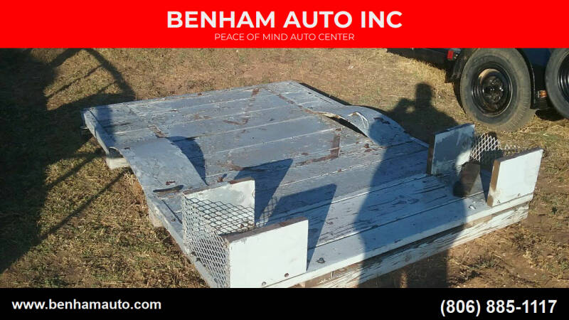  WOOD FLATBED SHORT SINGLE TILT truck bed for sale at BENHAM AUTO INC - Benham Auto Trailers in Lubbock TX