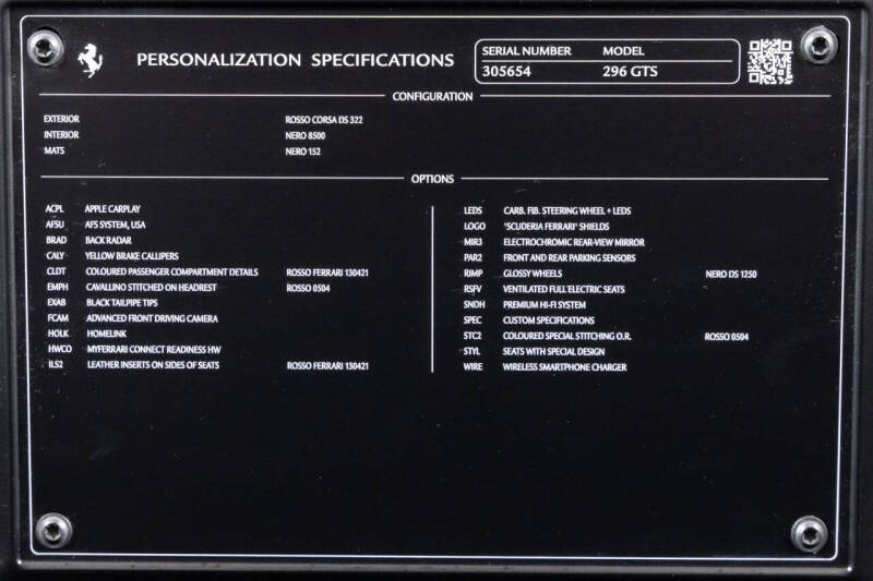 2024 Ferrari 296 GTS