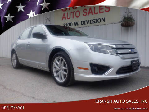 2011 Ford Fusion for sale at CRANSH AUTO SALES, INC in Arlington TX