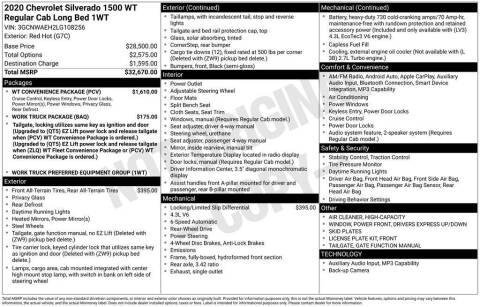 2020 Chevrolet Silverado 1500 Work Truck