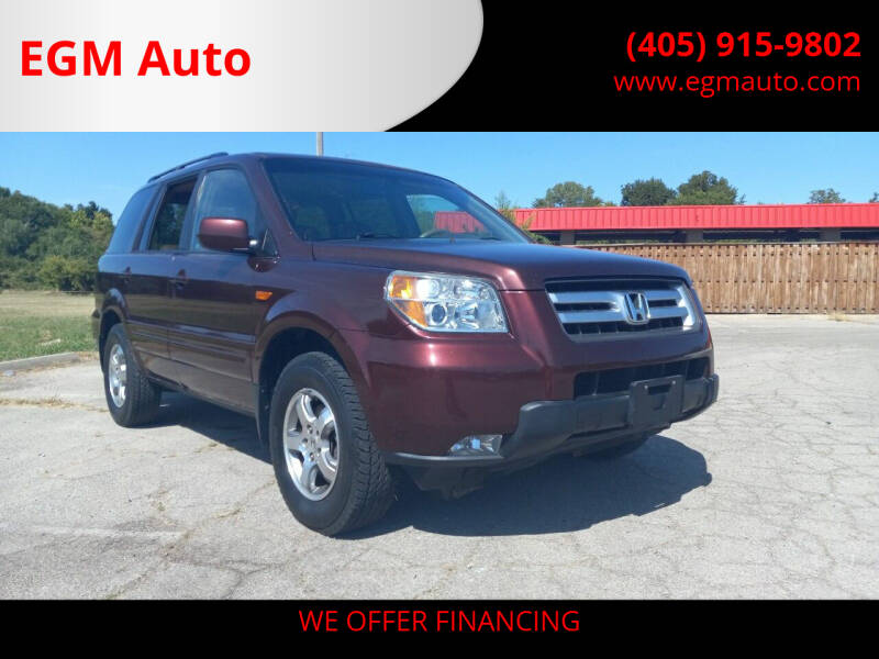 2008 Honda Pilot for sale at EGM Auto in Midwest City OK