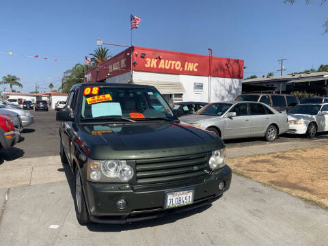 2008 Land Rover Range Rover for sale at 3K Auto in Escondido CA