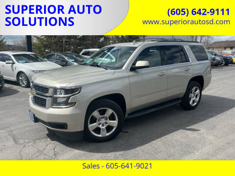 2016 Chevrolet Tahoe for sale at SUPERIOR AUTO SOLUTIONS in Spearfish SD