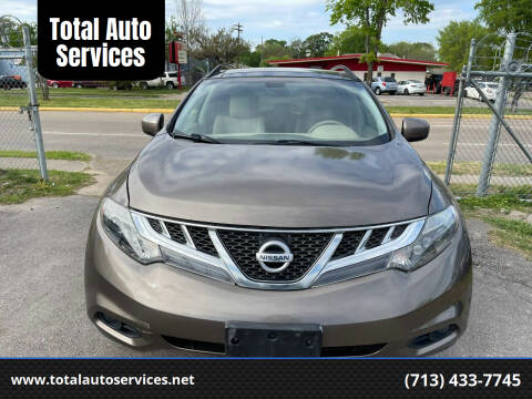 2014 Nissan Murano for sale at Total Auto Services in Houston TX