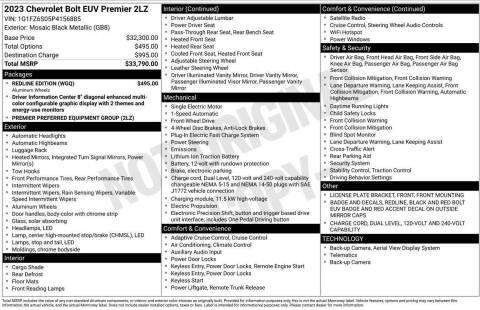 2023 Chevrolet Bolt EUV Premier
