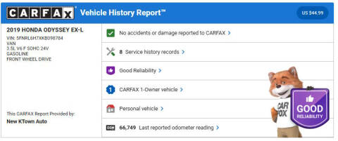 2019 Honda Odyssey EX-L