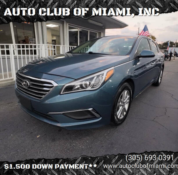 2017 Hyundai Sonata for sale at AUTO CLUB OF MIAMI, INC in Miami FL