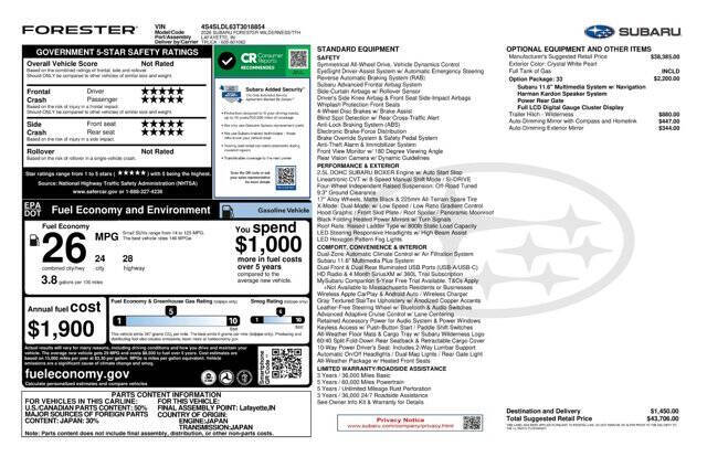2026 Subaru Forester Wilderness