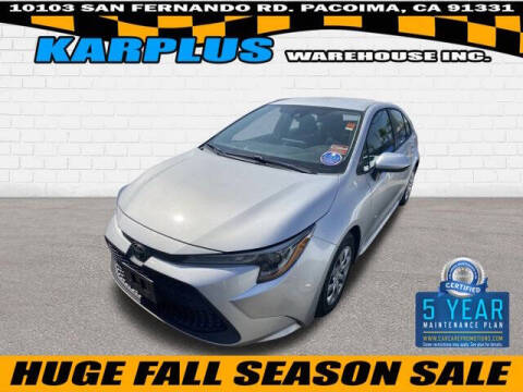 2020 Toyota Corolla for sale at Karplus Warehouse in Pacoima CA