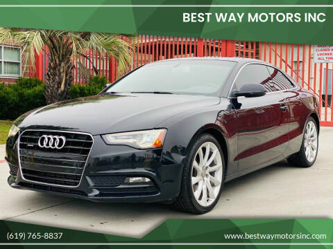 2013 Audi A5 for sale at BEST WAY MOTORS INC in San Diego CA