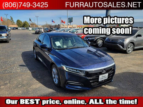 2018 Honda Accord for sale at FURR AUTO SALES in Lubbock TX