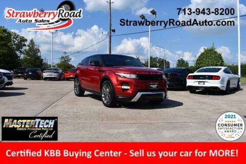 2013 Land Rover Range Rover Evoque Coupe for sale at Strawberry Road Auto Sales in Pasadena TX