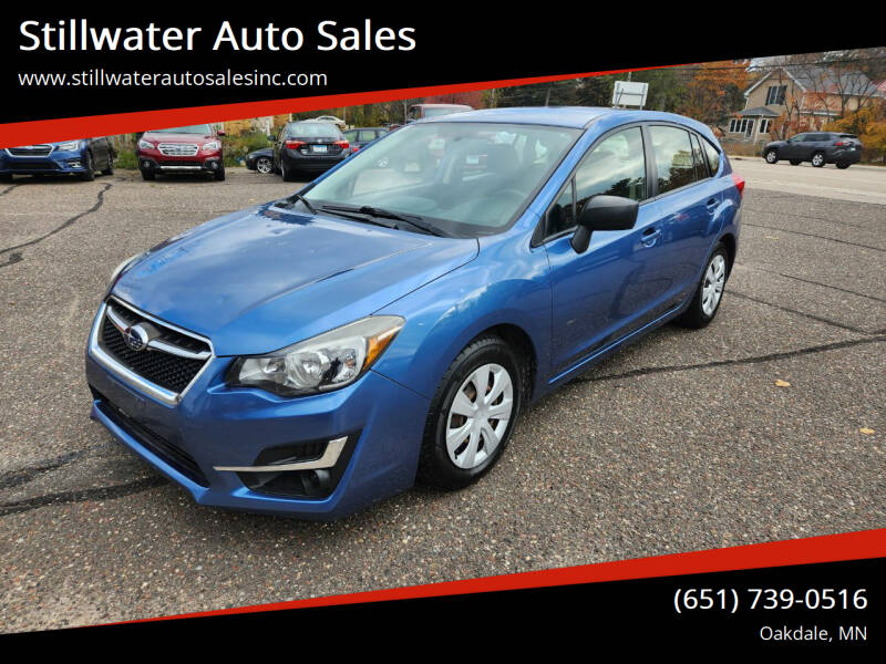 2016 Subaru Impreza for sale at Stillwater Auto Sales in Oakdale MN