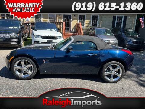 2006 Pontiac Solstice for sale at Raleigh Imports in Raleigh NC