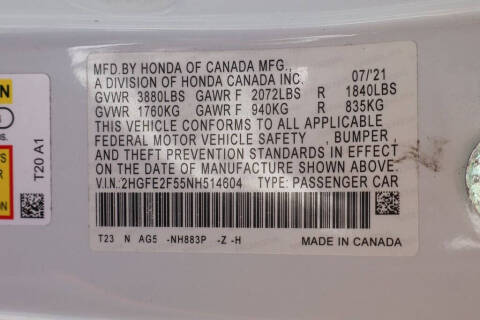 2022 Honda Civic Sport