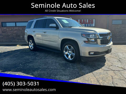 2016 Chevrolet Tahoe for sale at Seminole Auto Sales in Seminole OK