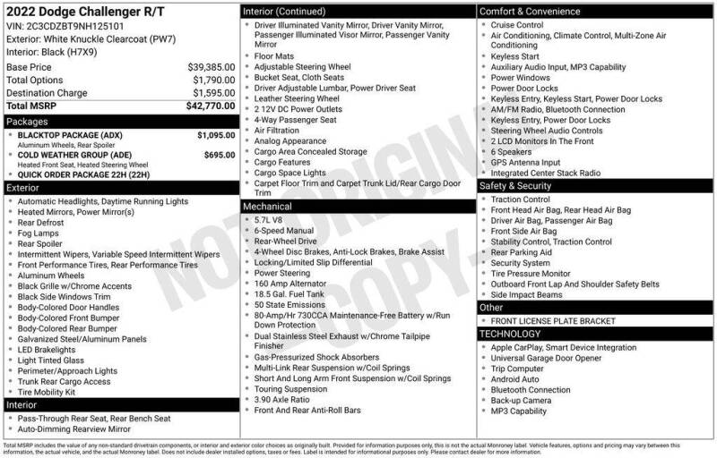 2022 Dodge Challenger R/T
