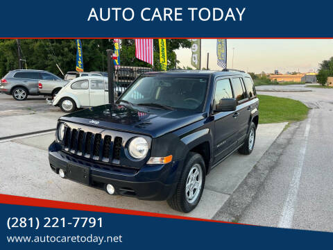 2016 Jeep Patriot for sale at AUTO CARE TODAY in Spring TX