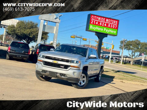 2017 Chevrolet Silverado 1500 for sale at CityWide Motors in Garland TX