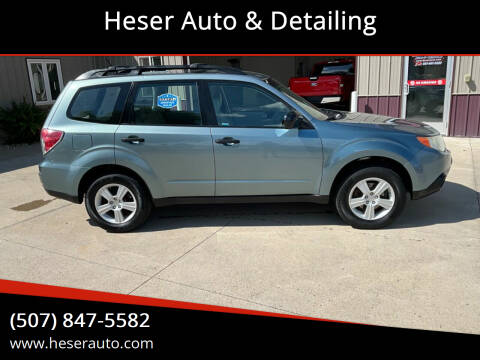 2010 Subaru Forester for sale at Heser Auto & Detailing in Jackson MN
