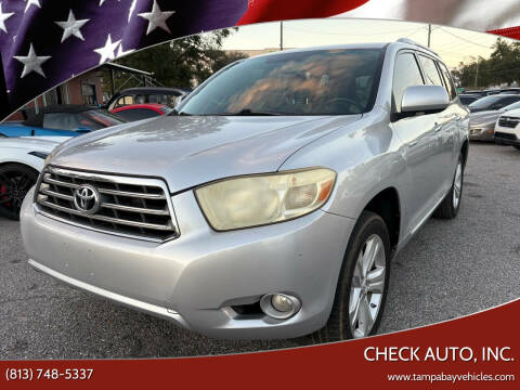 2008 Toyota Highlander for sale at CHECK AUTO, INC. in Tampa FL