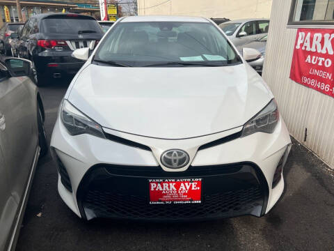 2017 Toyota Corolla for sale at Park Avenue Auto Lot Inc in Linden NJ
