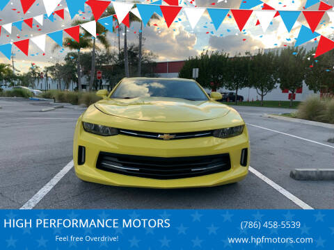 2016 Chevrolet Camaro for sale at HIGH PERFORMANCE MOTORS in Hollywood FL