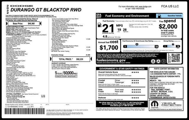 2022 Dodge Durango GT Plus