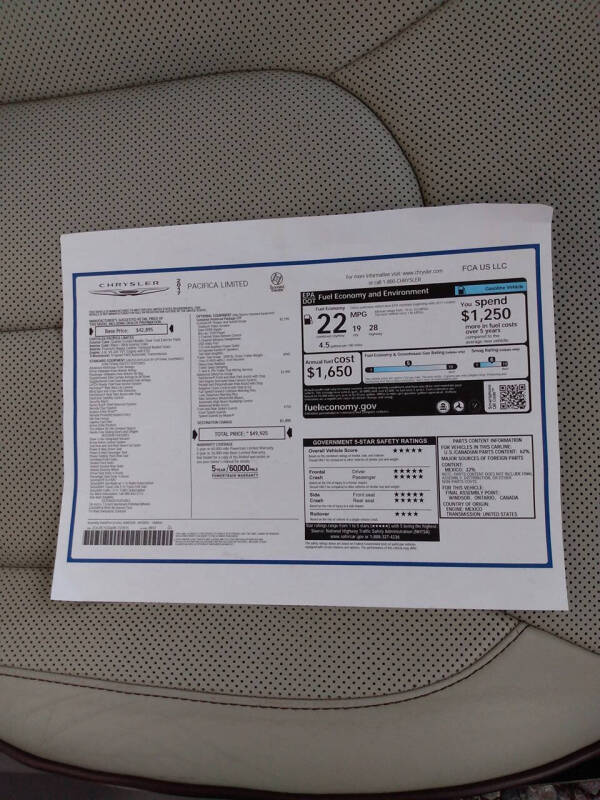 2017 Chrysler Pacifica Limited